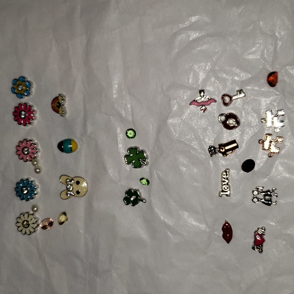 Origami Owl inspired charms holiday lot Spring,Easter,st.Patrick's day,&valinten